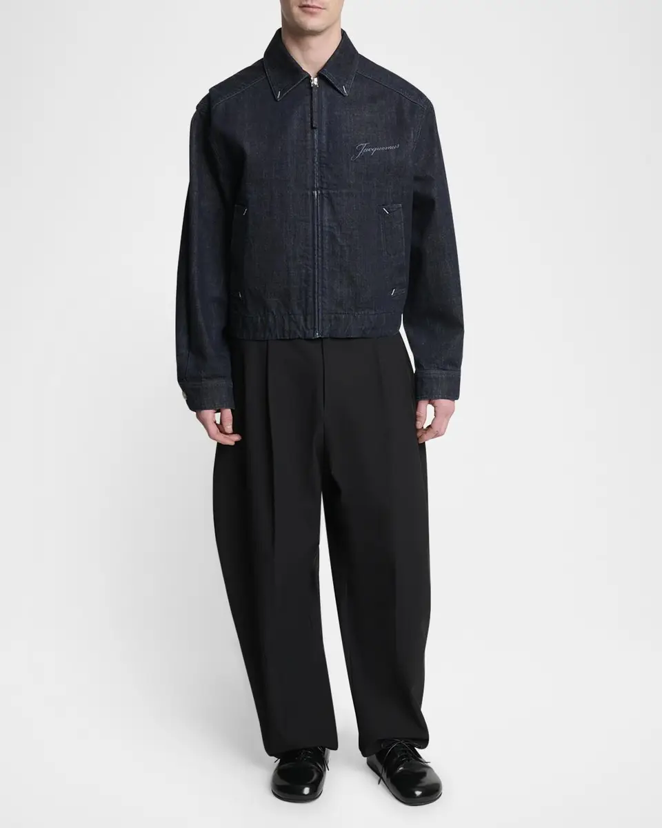 Jacquemus Men's The Canevas De-Nimes Denim Shirt Jacket | Thumbnail 2 Jacquemus Men's The Canevas De-Nimes Denim Shirt Jacket | Thumbnail 2