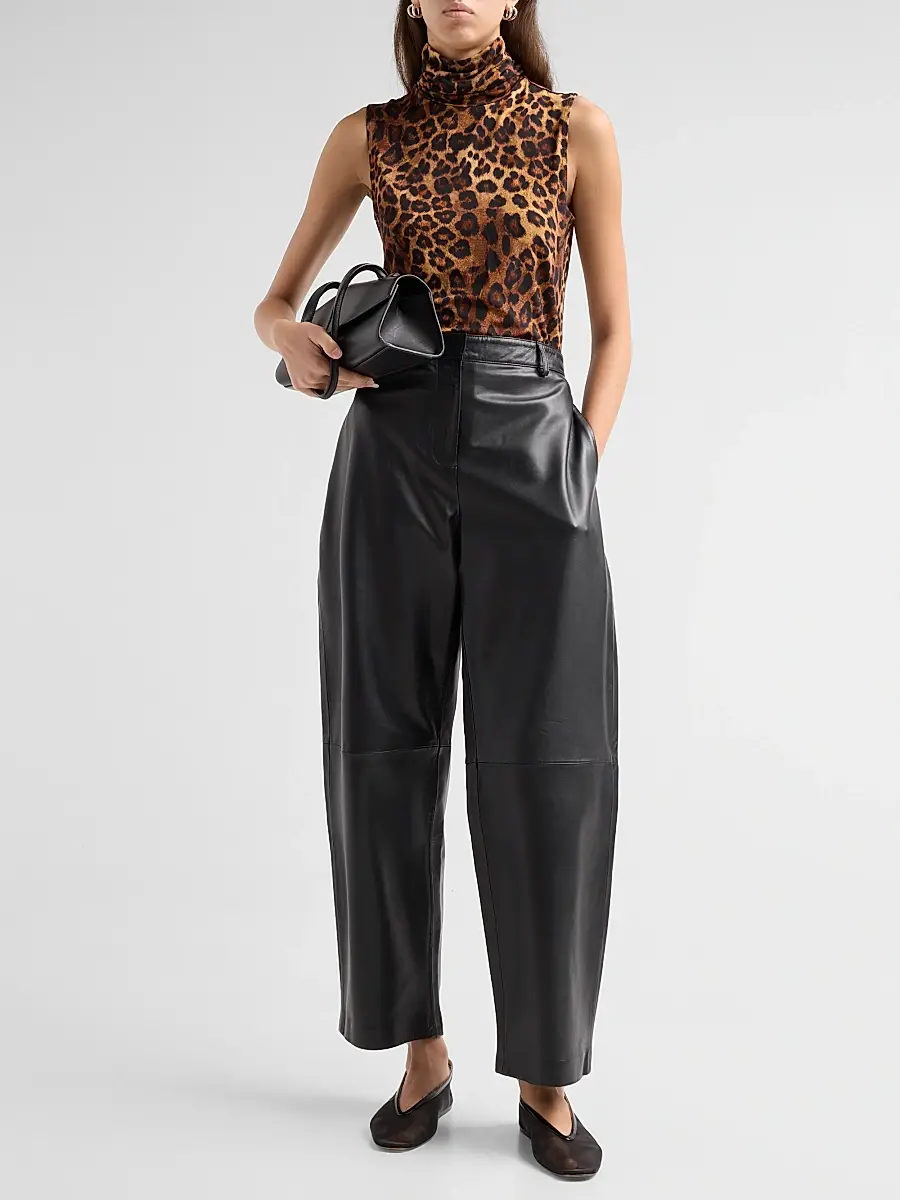 L'Agence Women's Ceci Leopard-Print Sleeveless Top | Thumbnail 2
