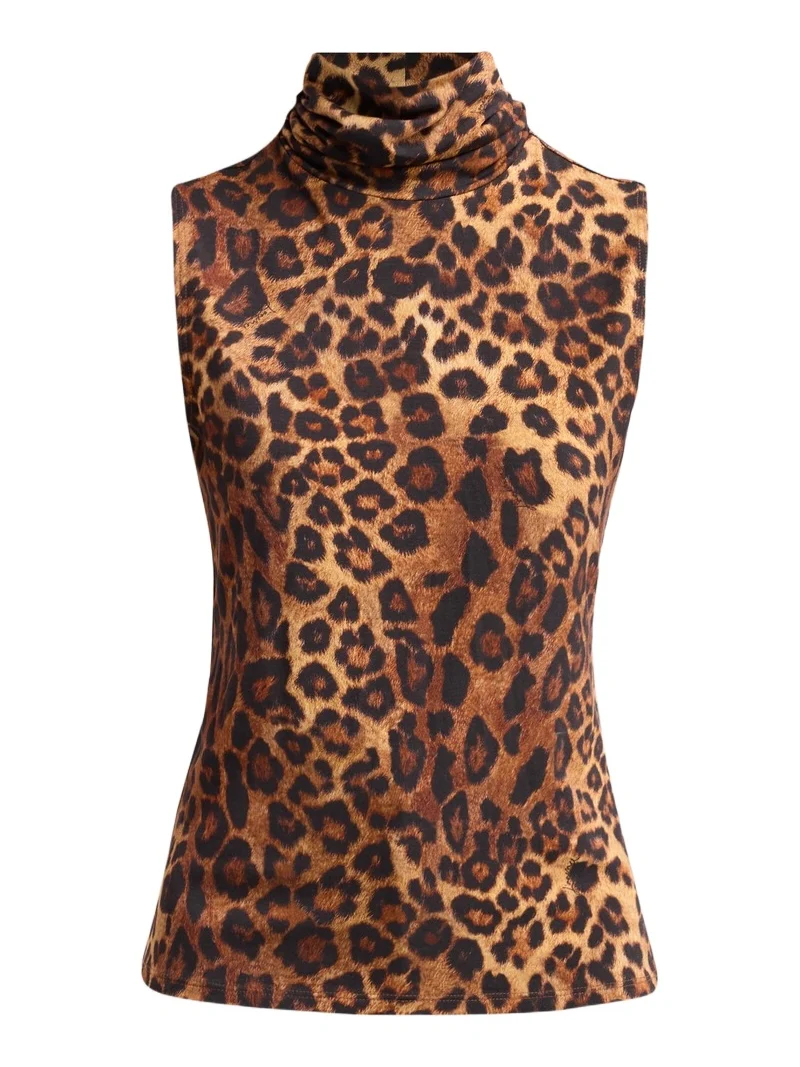 L'Agence Women's Ceci Leopard-Print Sleeveless Top