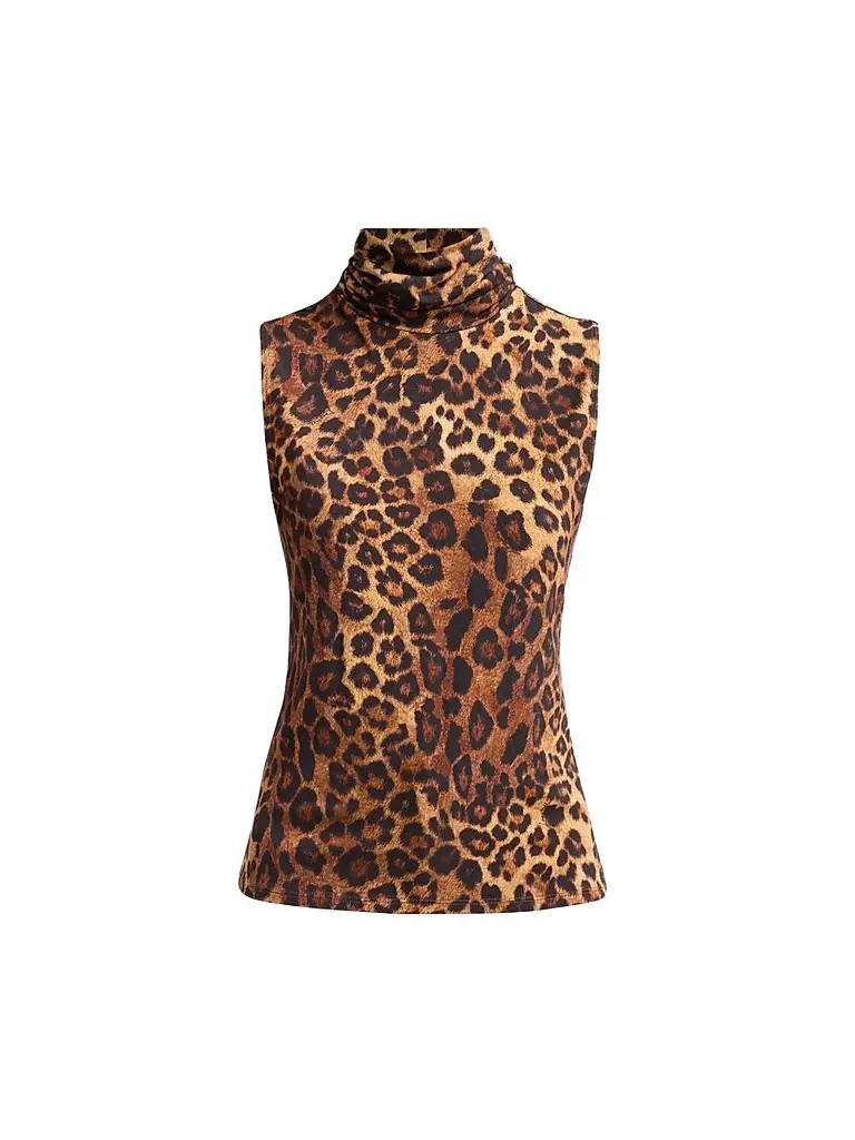 L'Agence Women's Ceci Leopard-Print Sleeveless Top
