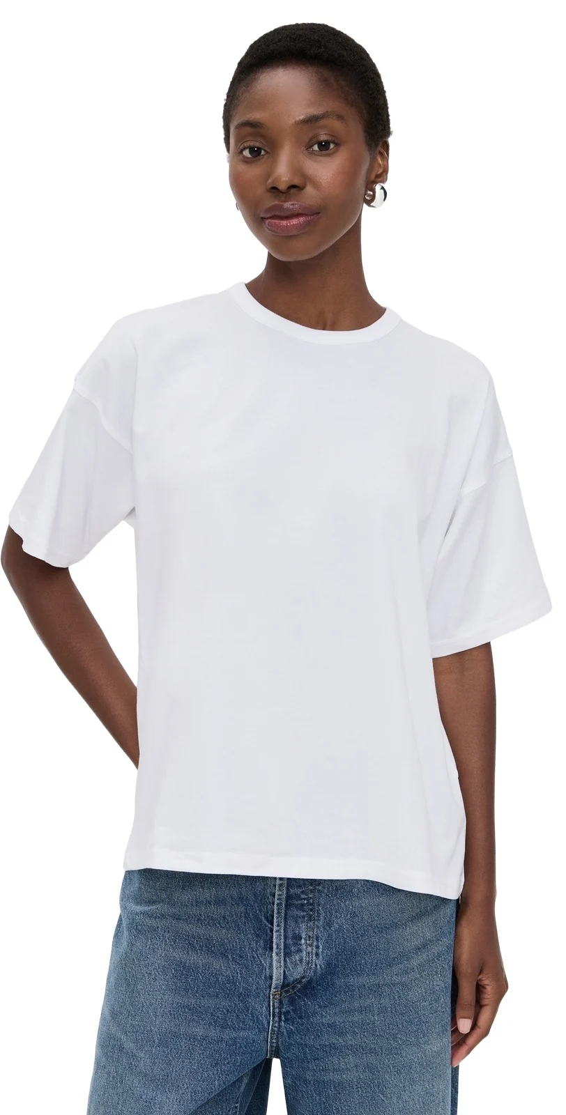 The Oversized Tee in White White