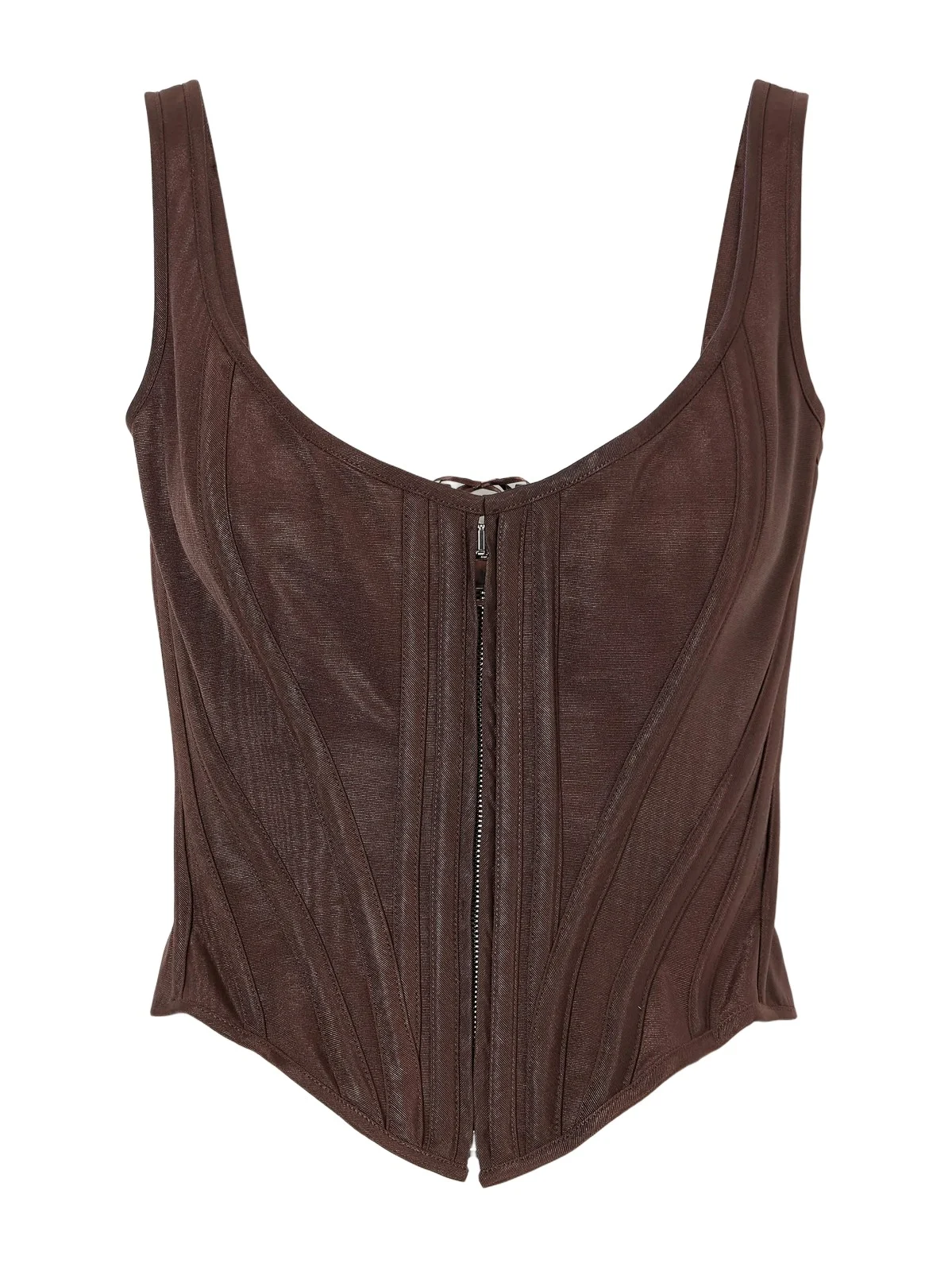Wiederhoeft Venus Corset Paneled Twill Top