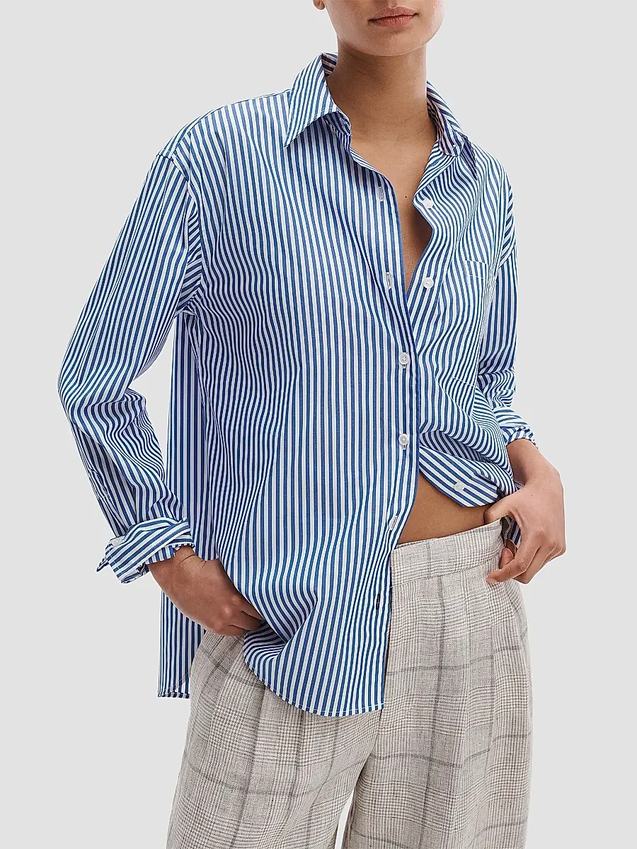rag & bone Women's Connie Striped Button-Front Shirt | Thumbnail 4 rag & bone Women's Connie Striped Button-Front Shirt | Thumbnail 4