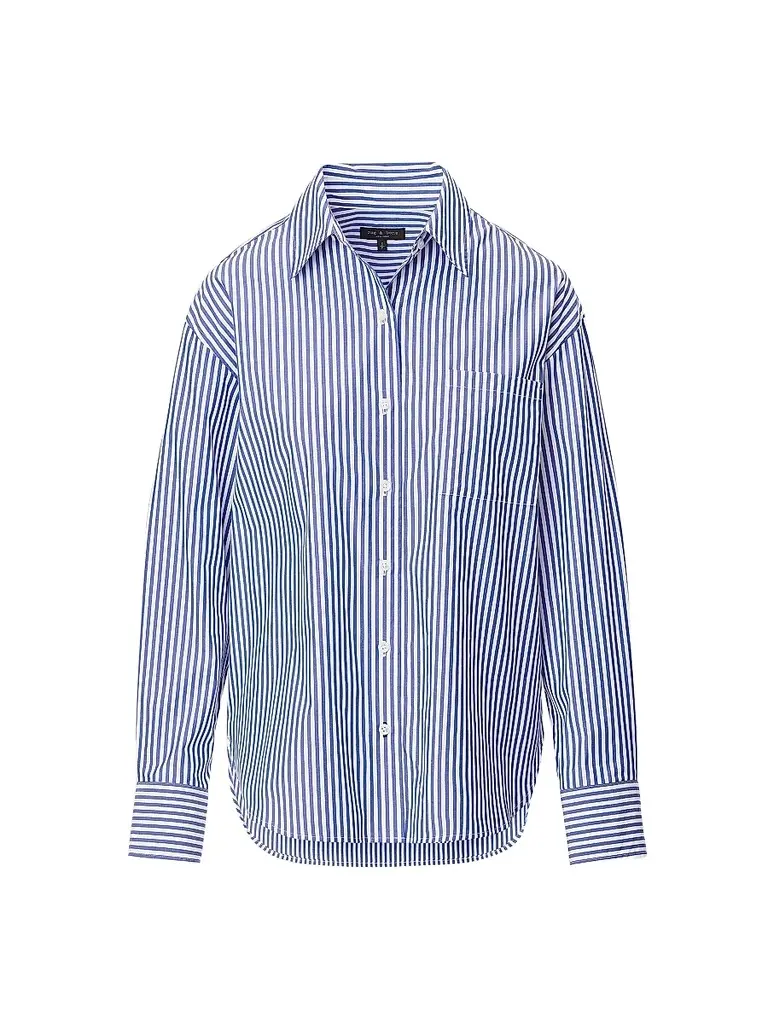 rag & bone Women's Connie Striped Button-Front Shirt