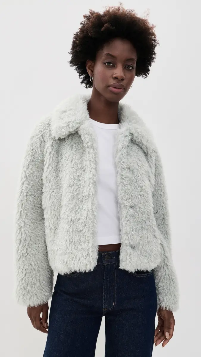 Vince Faux Fur Cropped Jacket | Thumbnail 2 Vince Faux Fur Cropped Jacket | Thumbnail 2