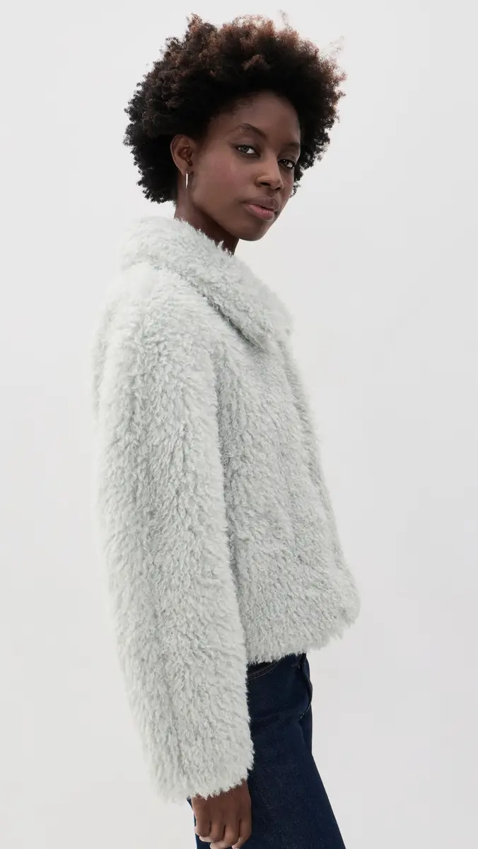 Vince Faux Fur Cropped Jacket | Thumbnail 4 Vince Faux Fur Cropped Jacket | Thumbnail 4