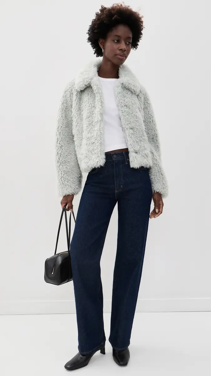 Vince Faux Fur Cropped Jacket | Thumbnail 5 Vince Faux Fur Cropped Jacket | Thumbnail 5