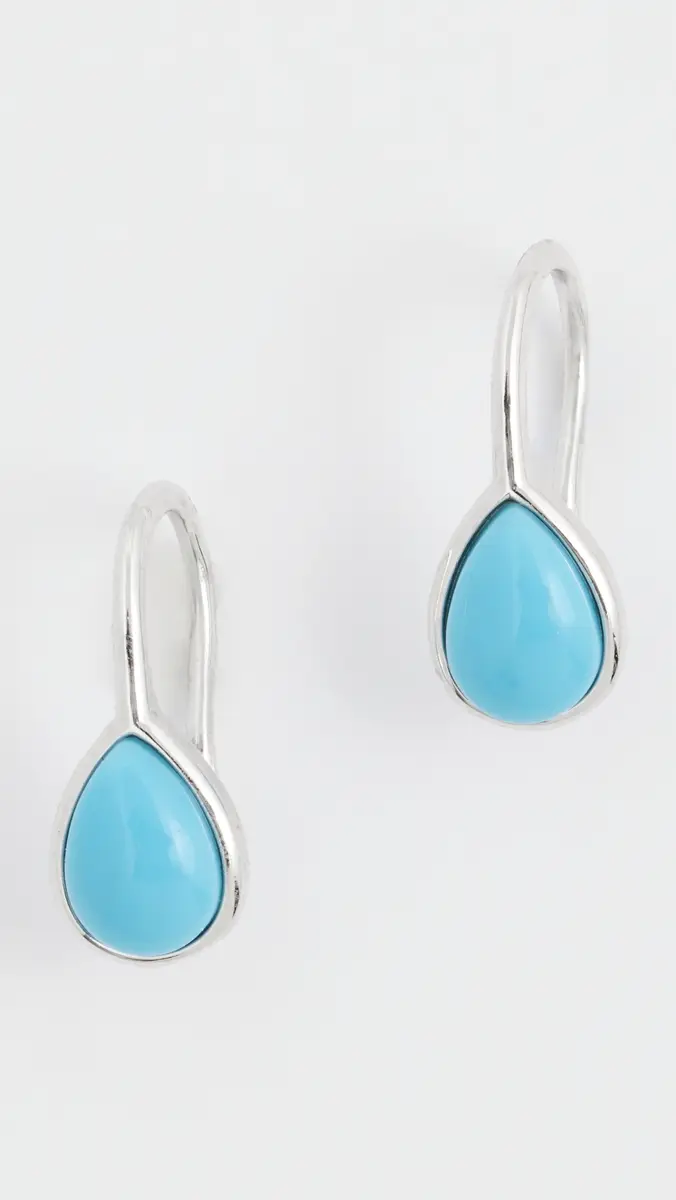 Shashi Gemstone Pear Drop Earrings | Thumbnail 2