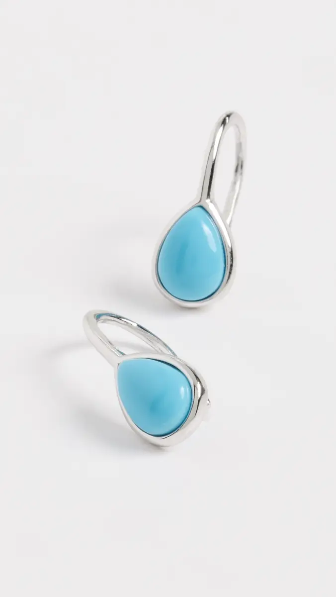 Shashi Gemstone Pear Drop Earrings | Thumbnail 4