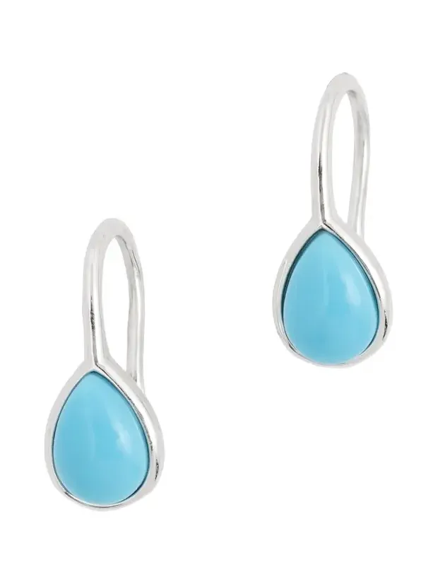 Gemstone Pear Drop Earrings Gemstone Pear Drop Earrings