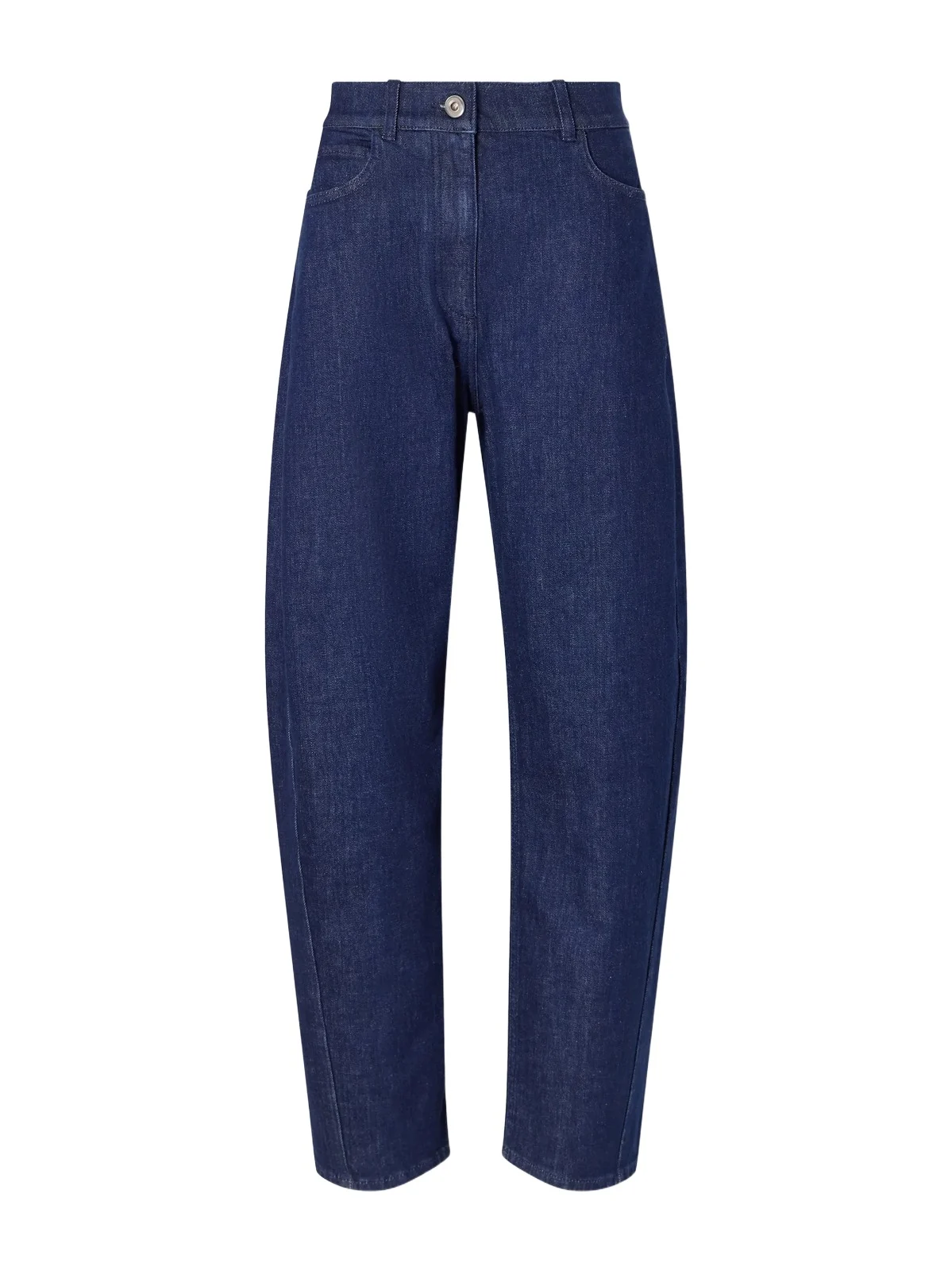 High-rise Organic Barrel-leg Jeans