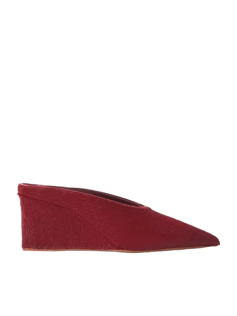 75 Calf Hair Wedge Mules 75 Calf Hair Wedge Mules