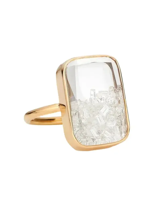 Ten Fourteen Kaleidoscope Shaker Ring with Diamonds