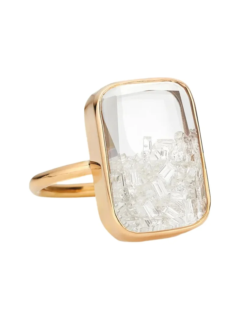 MORITZ GLIK Ten Fourteen Kaleidoscope Shaker Ring with Diamonds