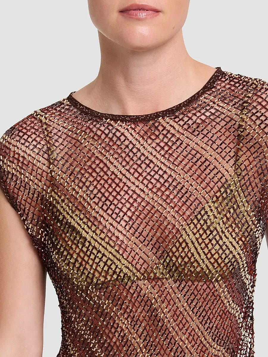 TWP Women's Beaded Net Tank | Thumbnail 5 TWP Women's Beaded Net Tank | Thumbnail 5
