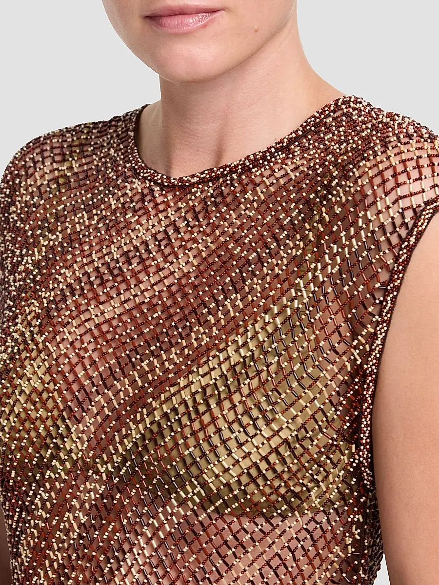 TWP Women's Beaded Net Tank | Thumbnail 6 TWP Women's Beaded Net Tank | Thumbnail 6