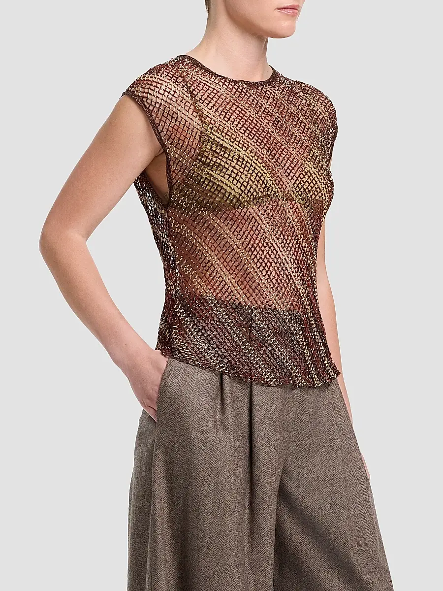 TWP Women's Beaded Net Tank | Thumbnail 8 TWP Women's Beaded Net Tank | Thumbnail 8