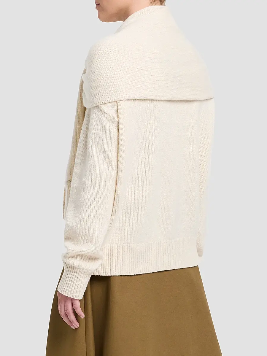 TWP Women's Rib-Knit Cashmere Shrug Sweater | Thumbnail 3 TWP Women's Rib-Knit Cashmere Shrug Sweater | Thumbnail 3