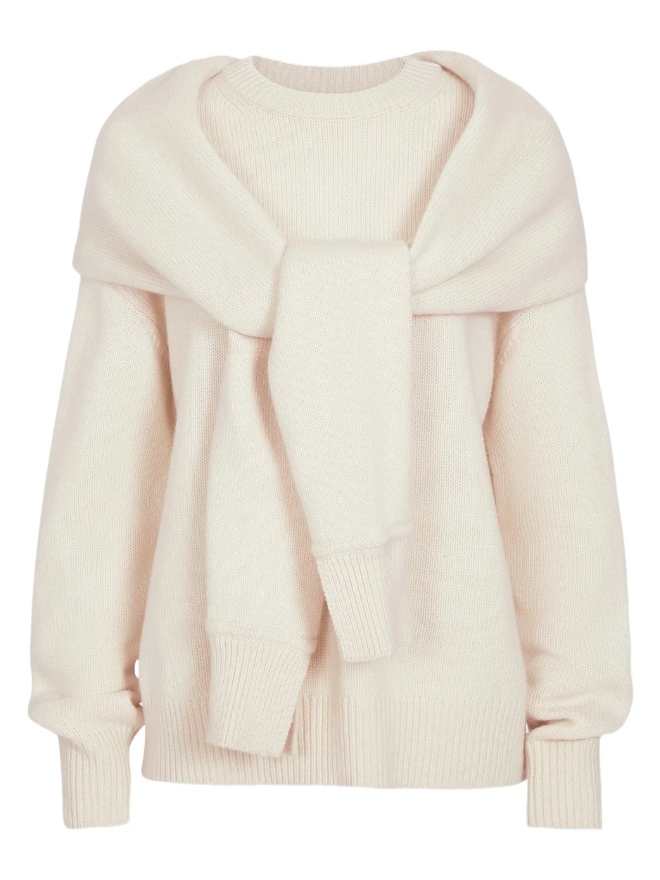 TWP Women's Rib-Knit Cashmere Shrug Sweater