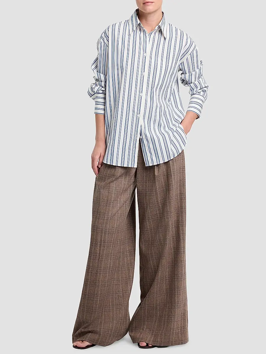 TWP Women's Big Joe Striped Cotton Shirt | Thumbnail 2