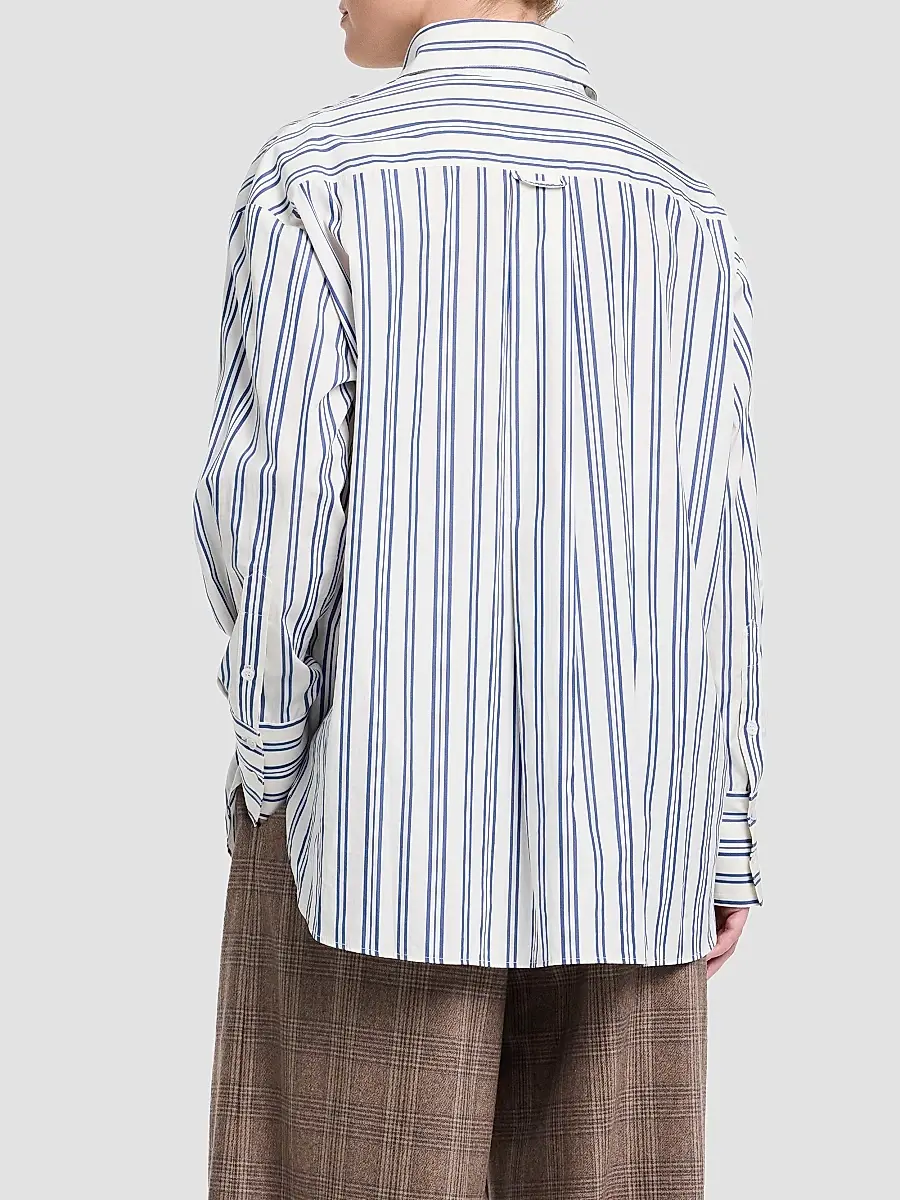 TWP Women's Big Joe Striped Cotton Shirt | Thumbnail 3