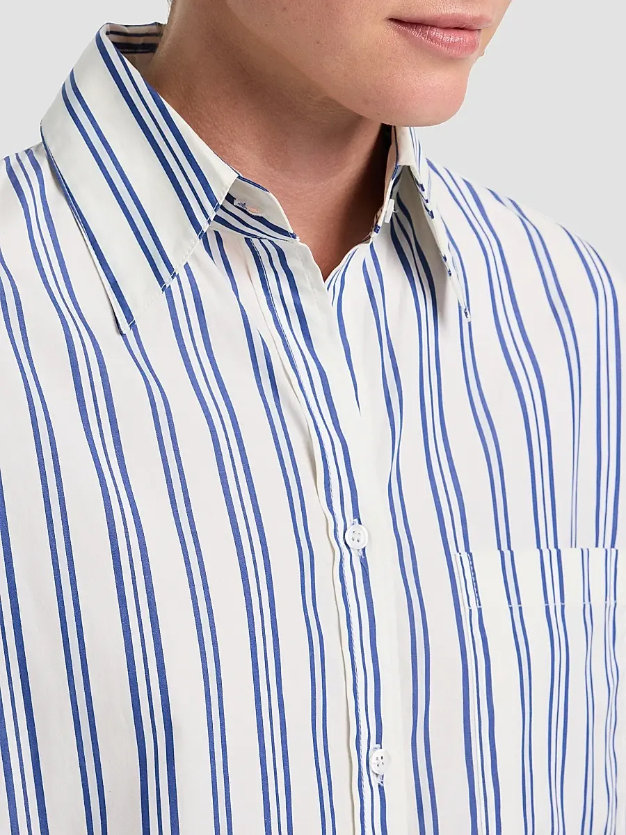 TWP Women's Big Joe Striped Cotton Shirt | Thumbnail 5