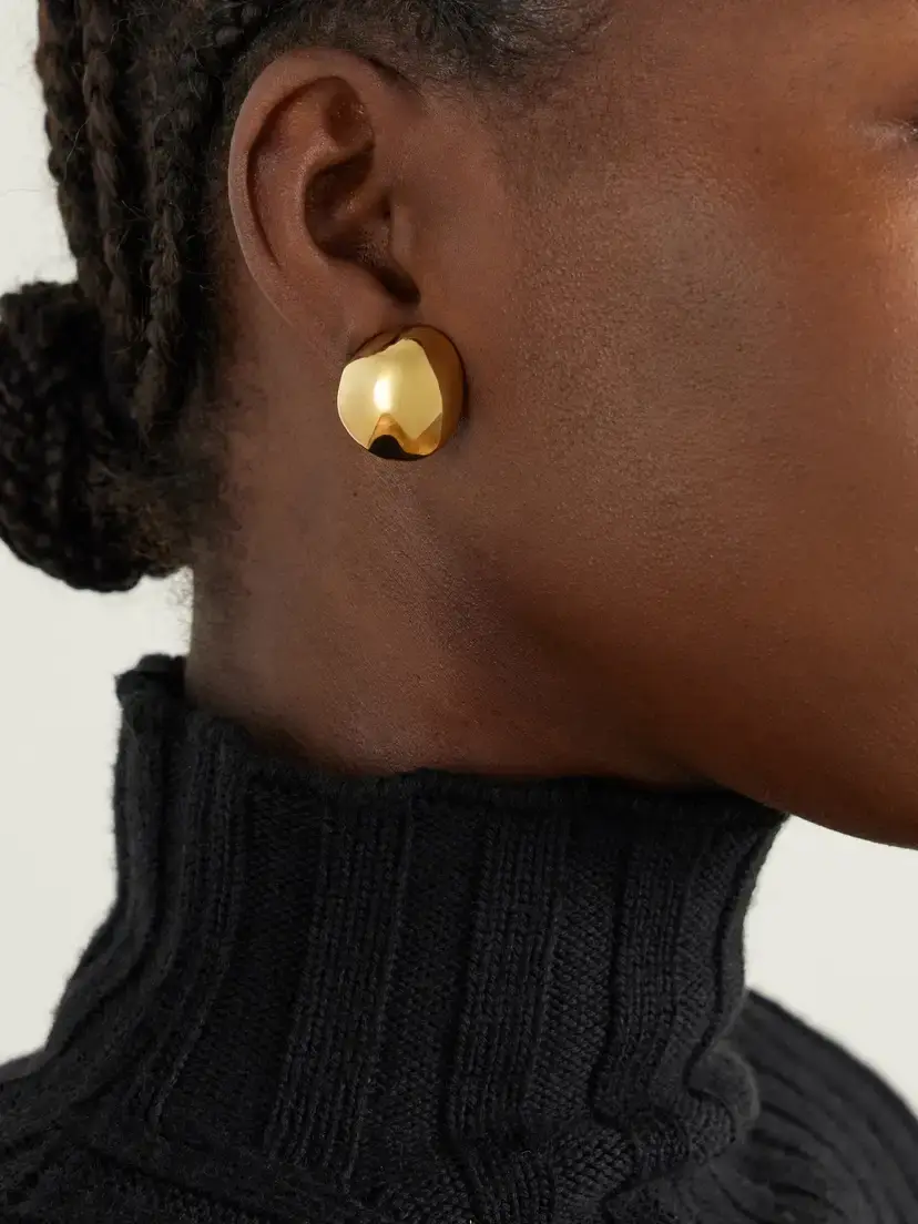 ALAÏA Dome Gold-tone Earrings | Thumbnail 2 ALAÏA Dome Gold-tone Earrings | Thumbnail 2