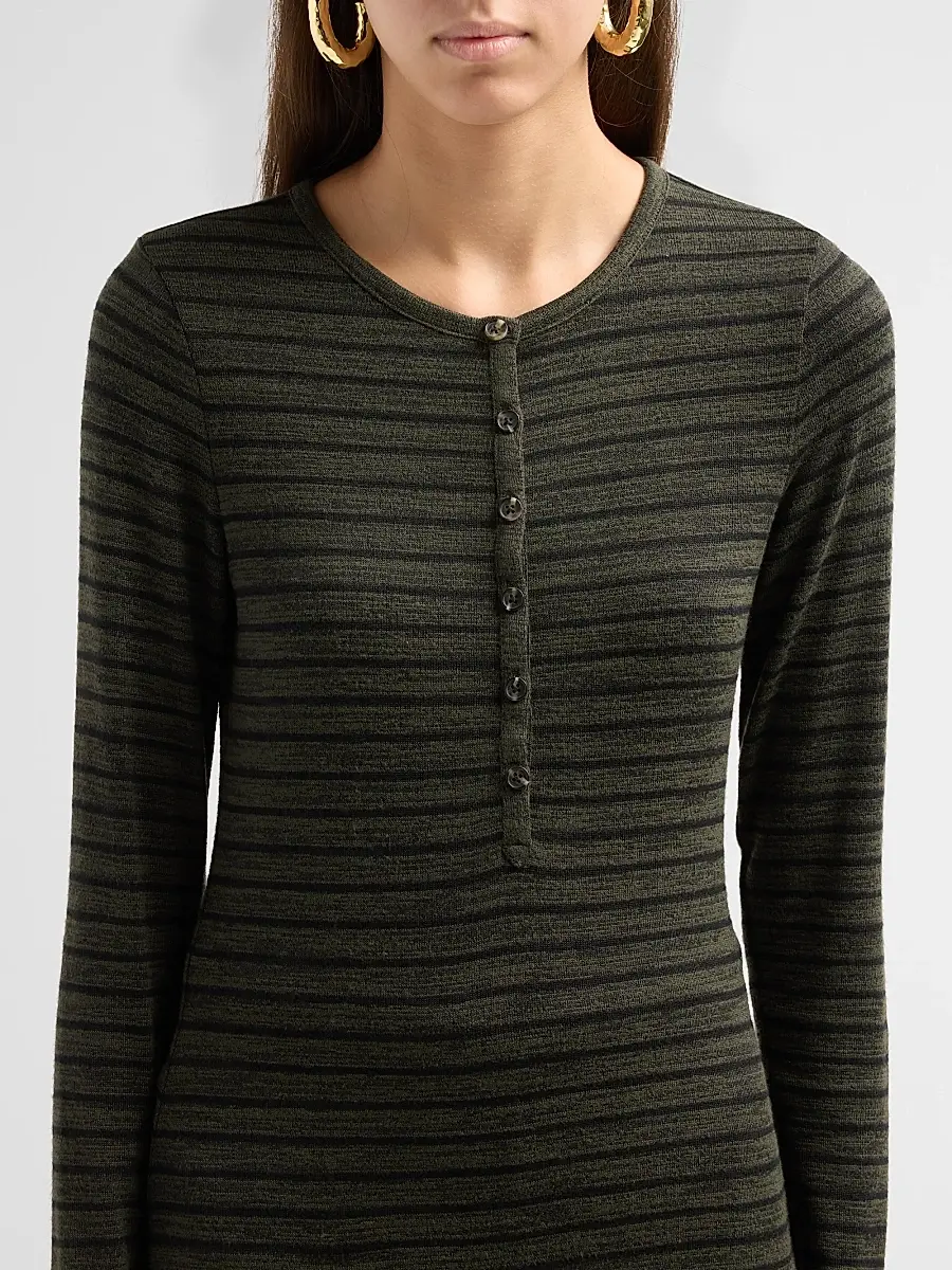rag & bone Women's The Knit Striped Henley | Thumbnail 5 rag & bone Women's The Knit Striped Henley | Thumbnail 5