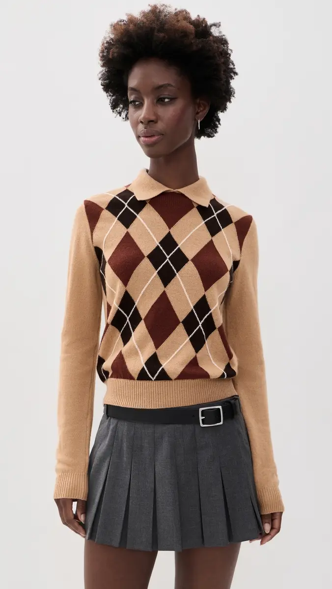 MSGM Argyle Sweater | Thumbnail 2 MSGM Argyle Sweater | Thumbnail 2