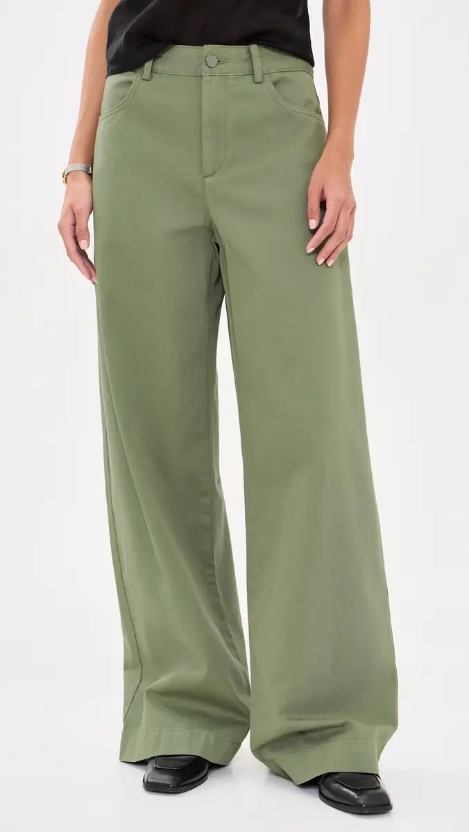 Vince Washed Cotton Wide Leg Pants | Thumbnail 2 Vince Washed Cotton Wide Leg Pants | Thumbnail 2