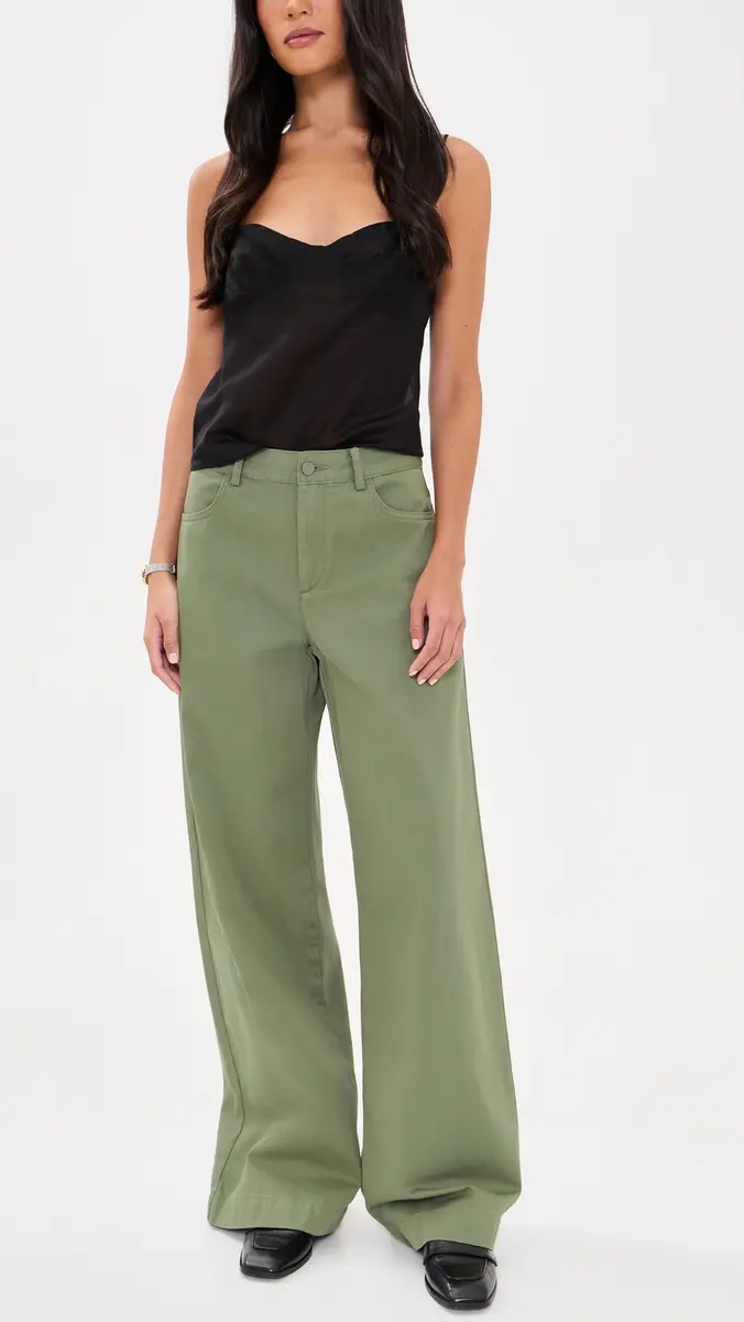 Vince Washed Cotton Wide Leg Pants | Thumbnail 5 Vince Washed Cotton Wide Leg Pants | Thumbnail 5