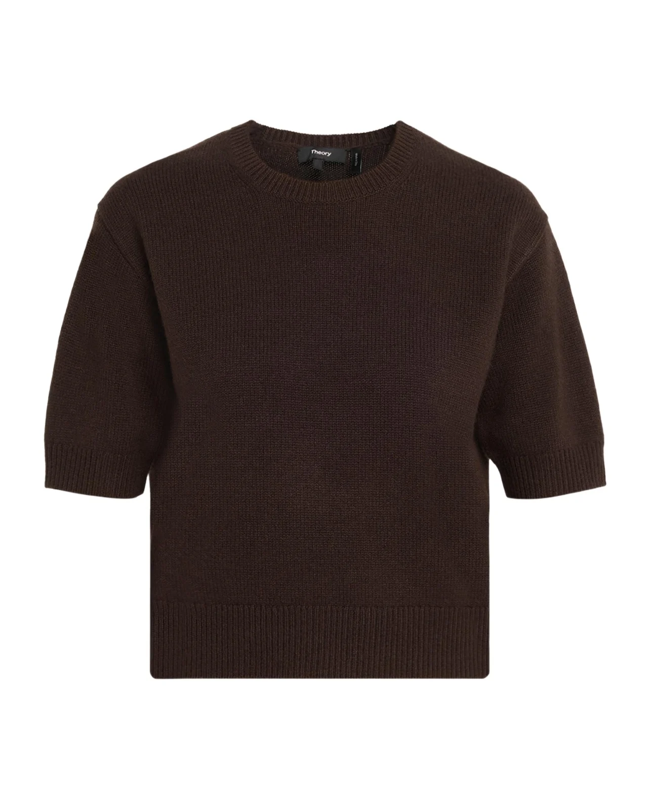Cashmere Cropped Short-Sleeve T-Shirt Cashmere Cropped Short-Sleeve T-Shirt