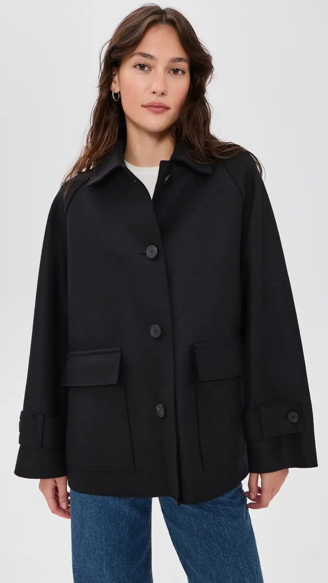 Harris Wharf London Raglan Wool Jacket | Thumbnail 2 Harris Wharf London Raglan Wool Jacket | Thumbnail 2