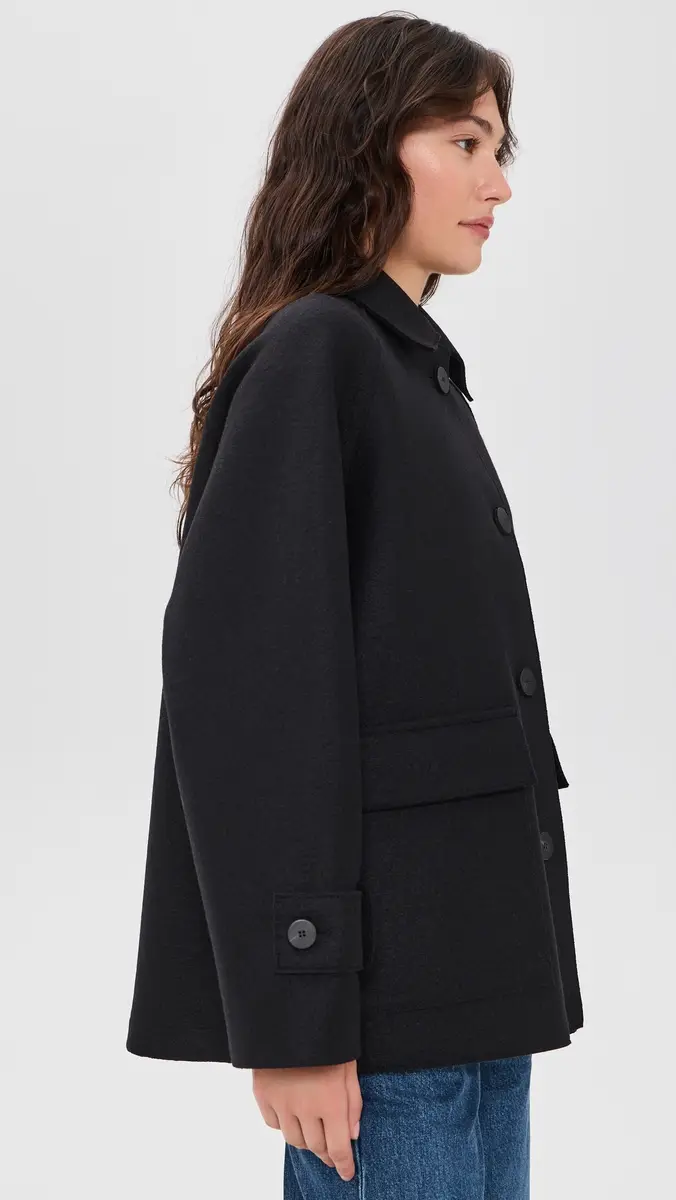 Harris Wharf London Raglan Wool Jacket | Thumbnail 4 Harris Wharf London Raglan Wool Jacket | Thumbnail 4
