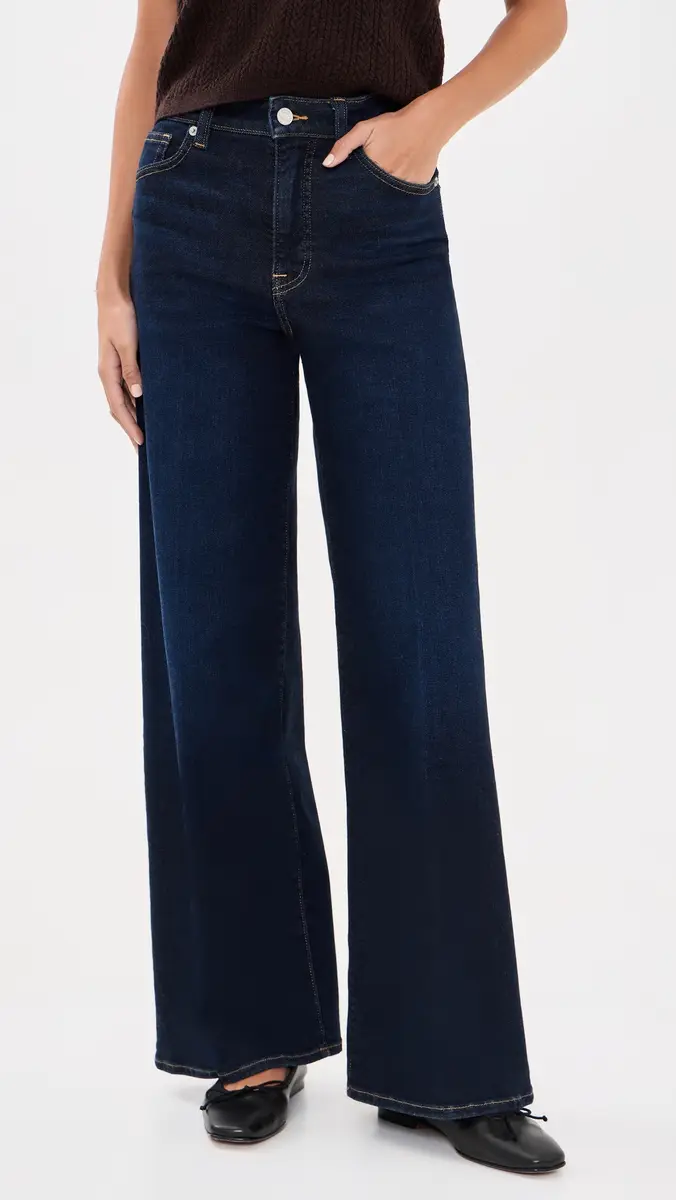 GOOD AMERICAN Soft Tech Good Waist Palazzo Ankle Jeans | Thumbnail 2 GOOD AMERICAN Soft Tech Good Waist Palazzo Ankle Jeans | Thumbnail 2