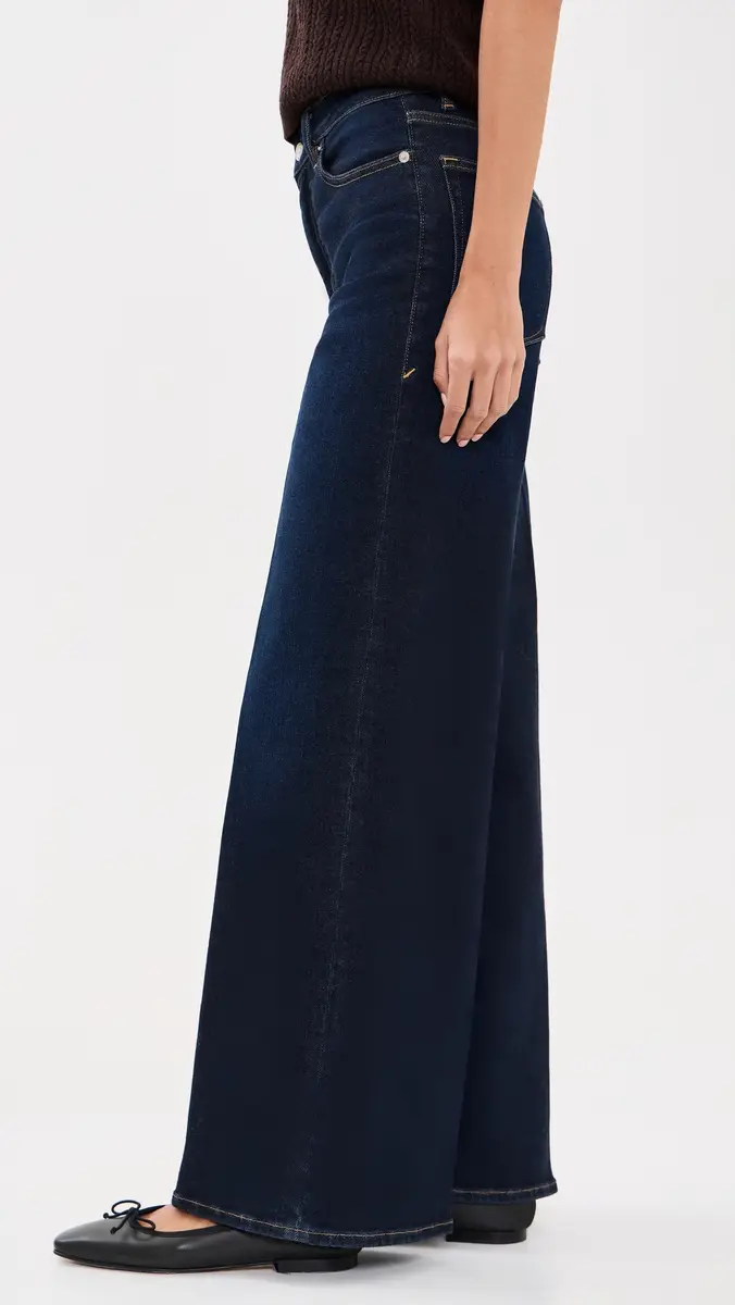 GOOD AMERICAN Soft Tech Good Waist Palazzo Ankle Jeans | Thumbnail 4 GOOD AMERICAN Soft Tech Good Waist Palazzo Ankle Jeans | Thumbnail 4