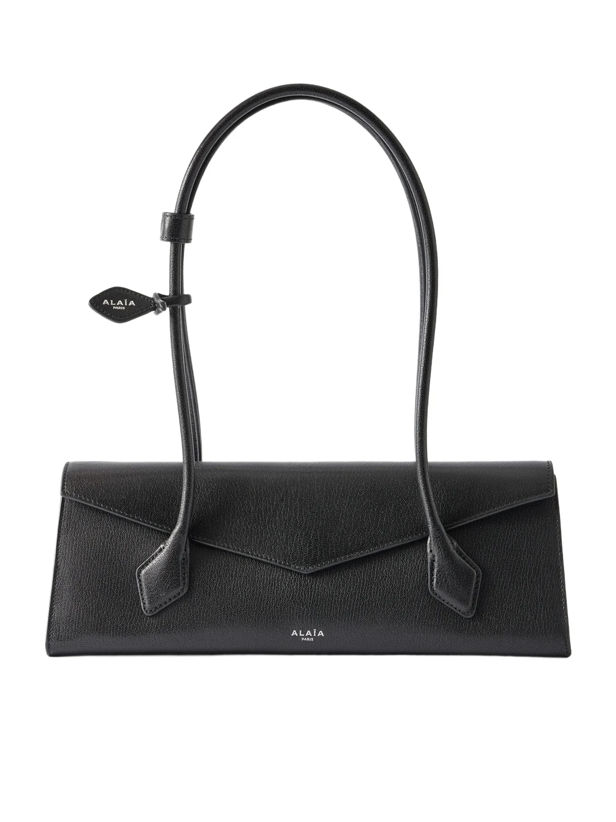 Le Teckel Flat Medium Leather Shoulder Bag