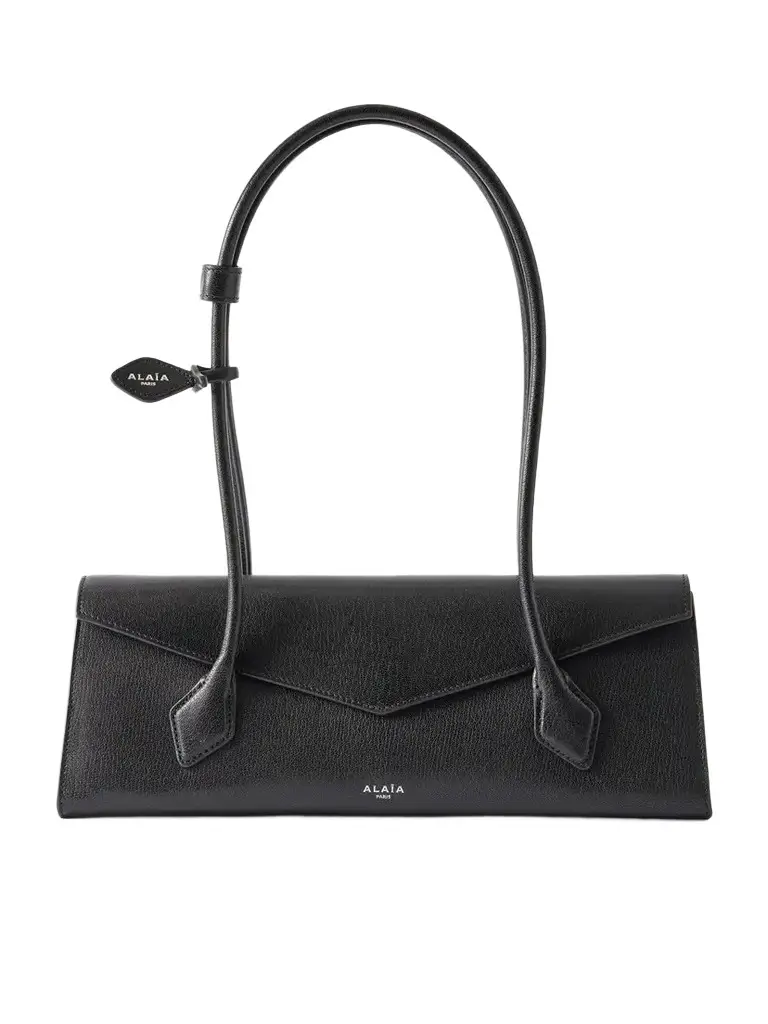 Le Teckel Flat Medium Leather Shoulder Bag Le Teckel Flat Medium Leather Shoulder Bag