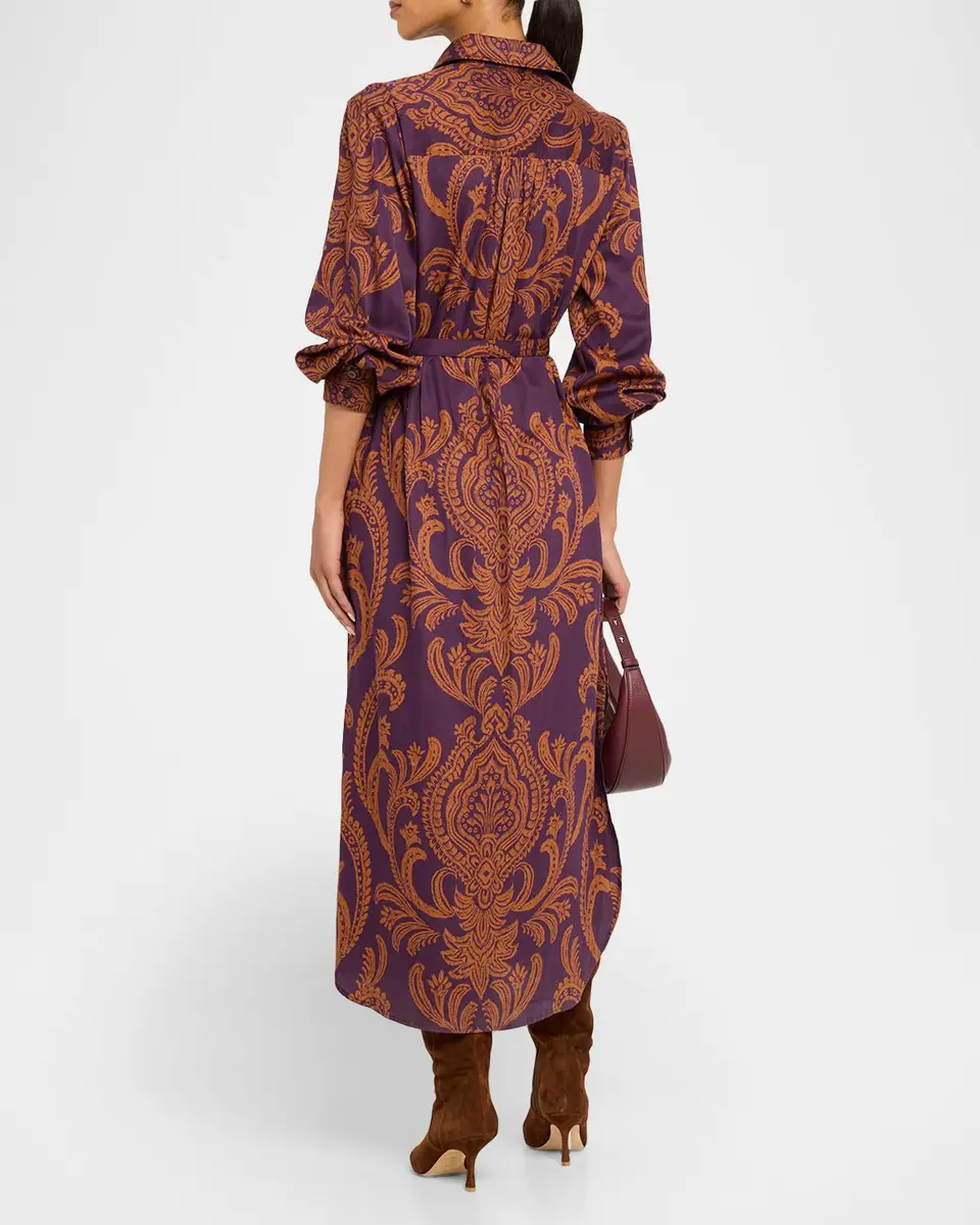 Finley Cambridge Paisley-Print Cotton Midi Shirtdress | Thumbnail 3 Finley Cambridge Paisley-Print Cotton Midi Shirtdress | Thumbnail 3