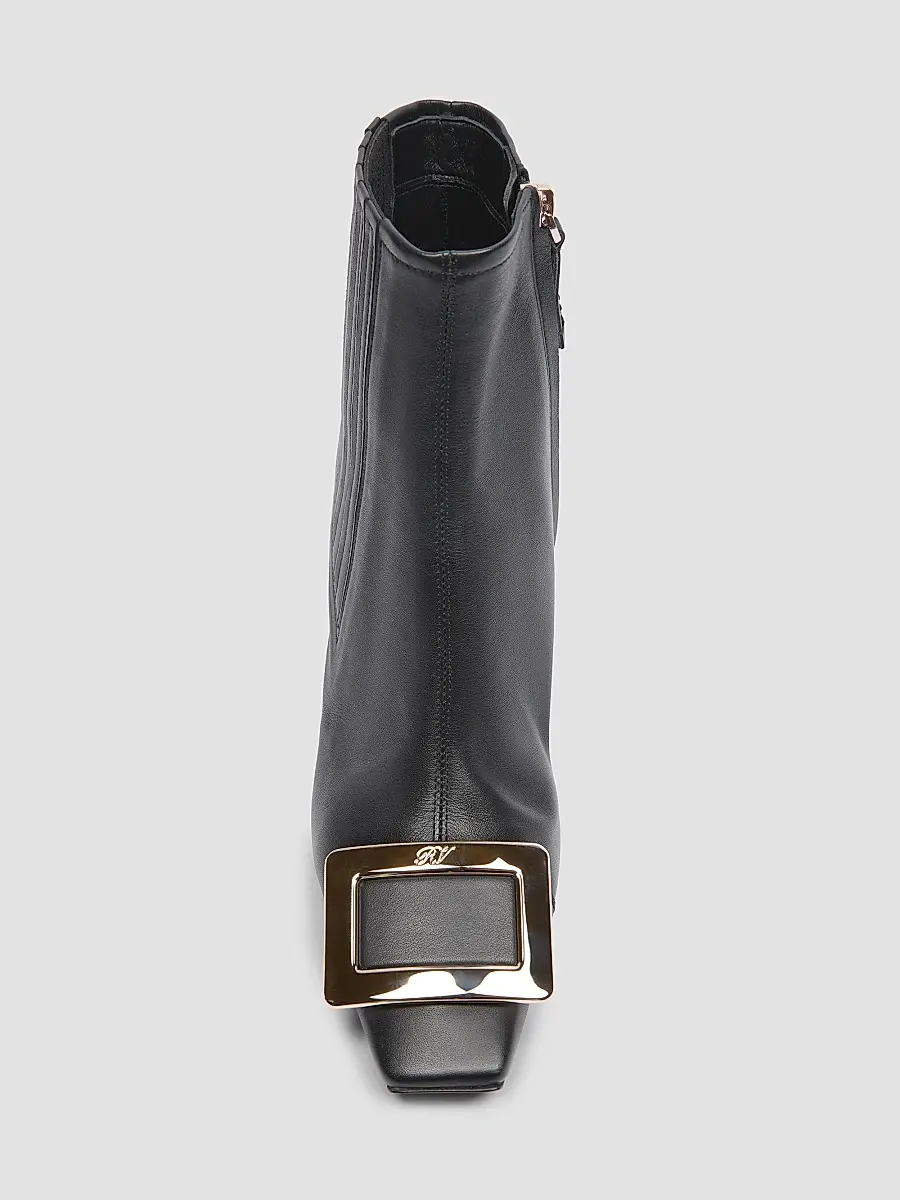 Roger Vivier Women's Belle Vivier 60MM Leather Wedge-Heel Ankle Boots | Thumbnail 4 Roger Vivier Women's Belle Vivier 60MM Leather Wedge-Heel Ankle Boots | Thumbnail 4