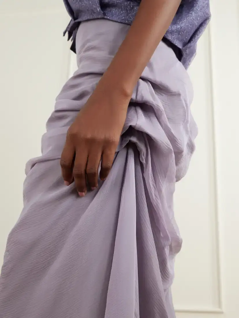 Pauline Dujancourt Najia Silk-blend Chiffon Midi Skirt | Thumbnail 5 Pauline Dujancourt Najia Silk-blend Chiffon Midi Skirt | Thumbnail 5