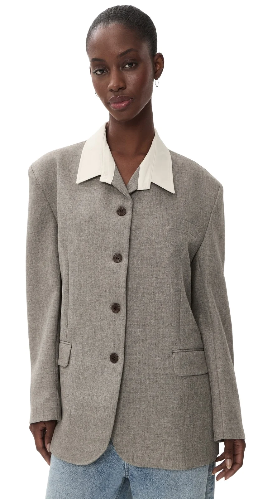 Source Unknown Suki Collar Blazer