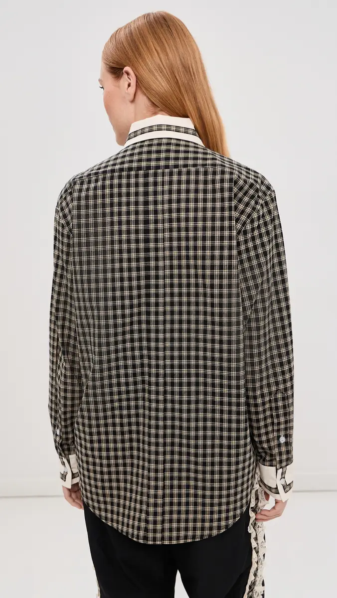 Tanner Fletcher Pippa Trimmed Border Button Down Shirt | Thumbnail 3 Tanner Fletcher Pippa Trimmed Border Button Down Shirt | Thumbnail 3
