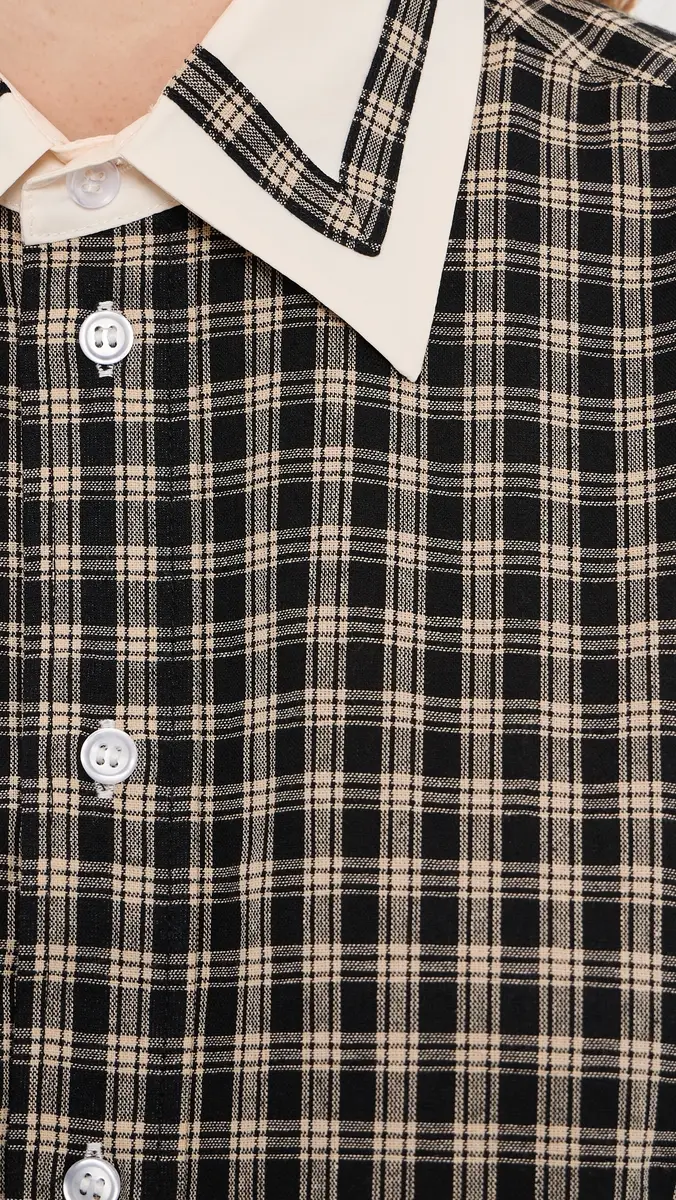 Tanner Fletcher Pippa Trimmed Border Button Down Shirt | Thumbnail 6 Tanner Fletcher Pippa Trimmed Border Button Down Shirt | Thumbnail 6