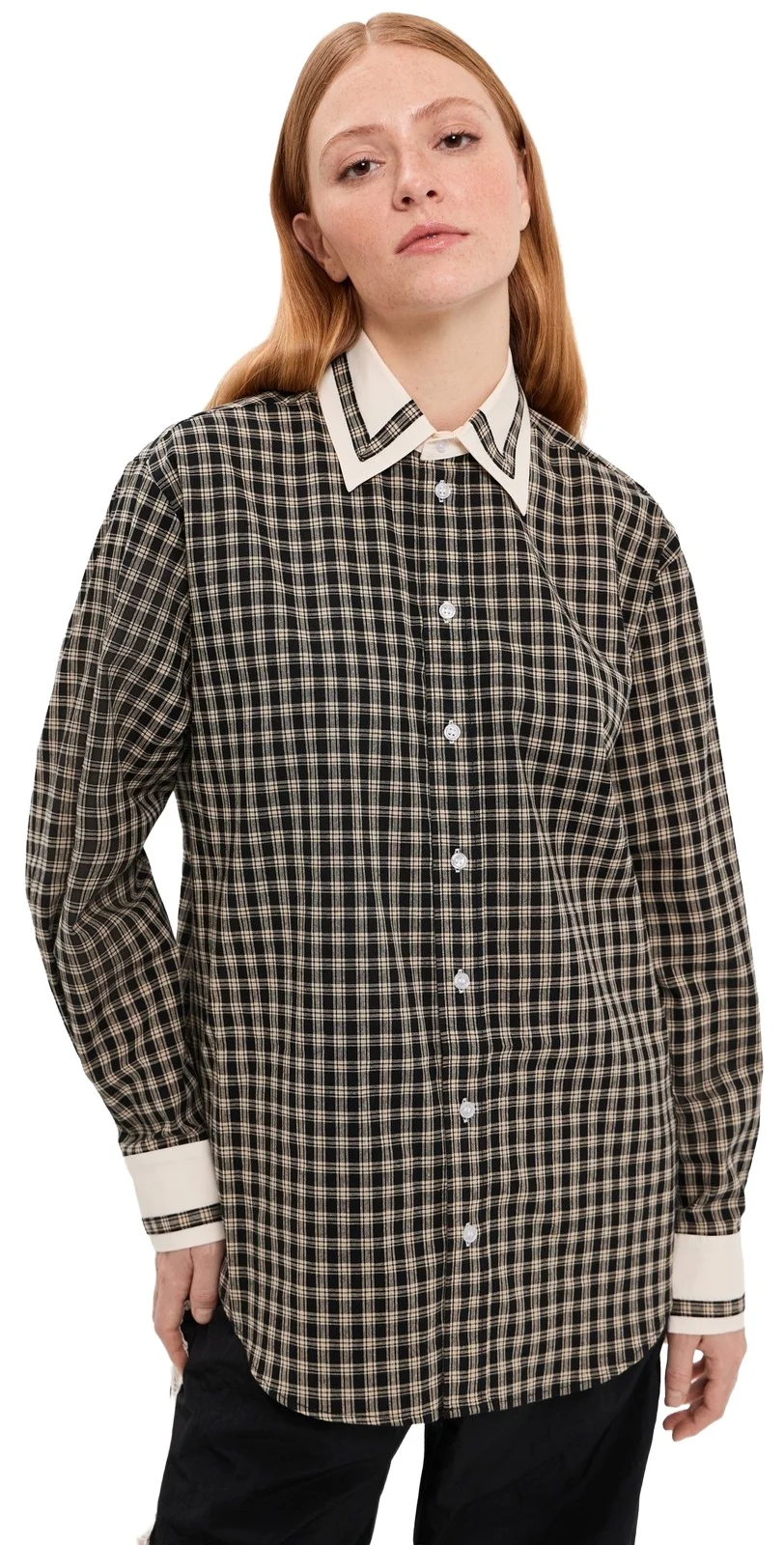 Tanner Fletcher Pippa Trimmed Border Button Down Shirt