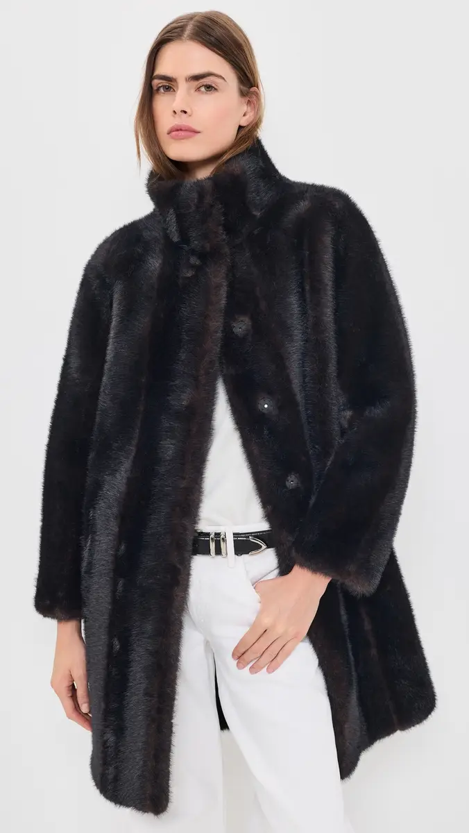 Apparis Blair Shaved Mink Coat | Thumbnail 2 Apparis Blair Shaved Mink Coat | Thumbnail 2