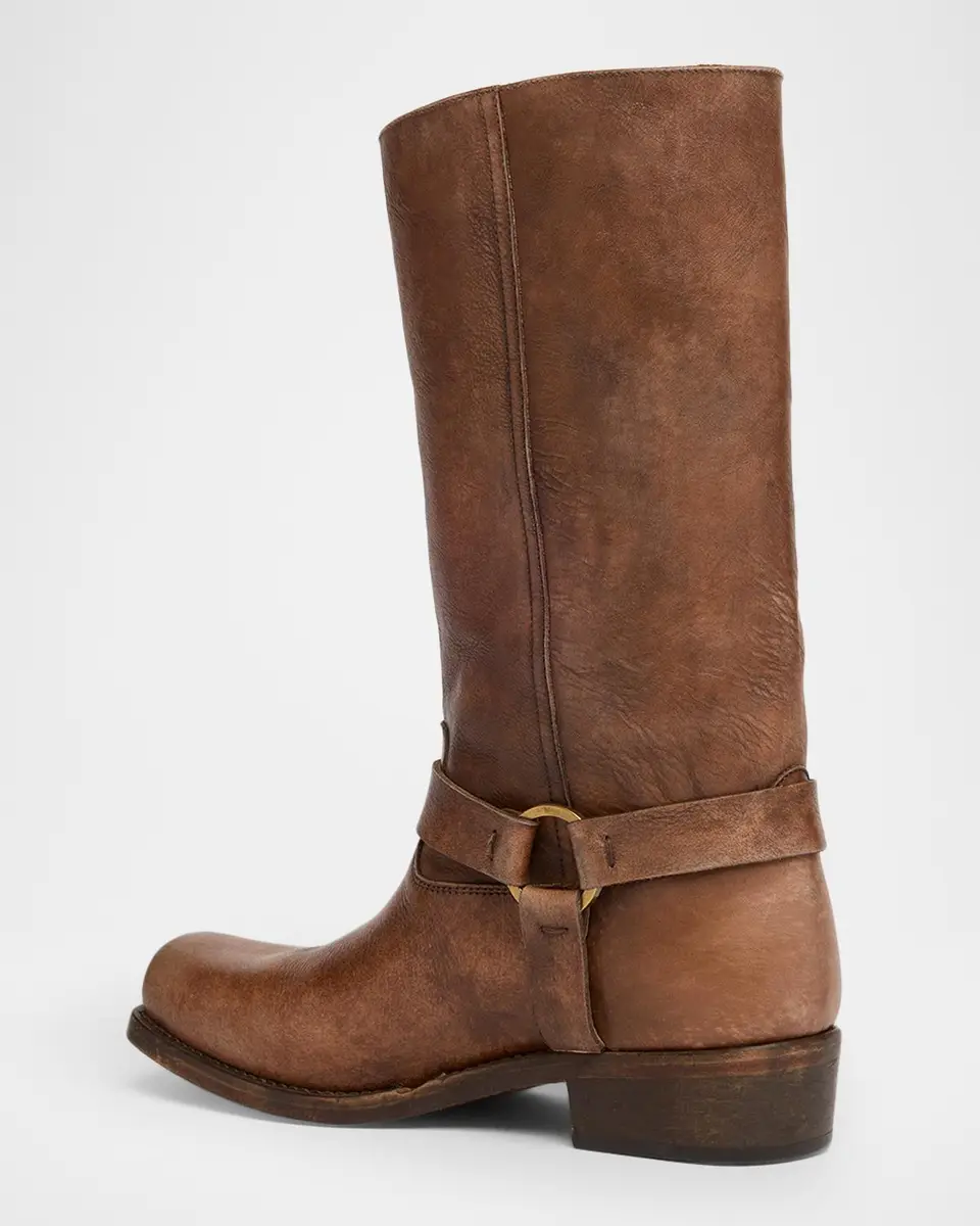 Golden Goose Biker Leather Mid-Calf Boots | Thumbnail 4