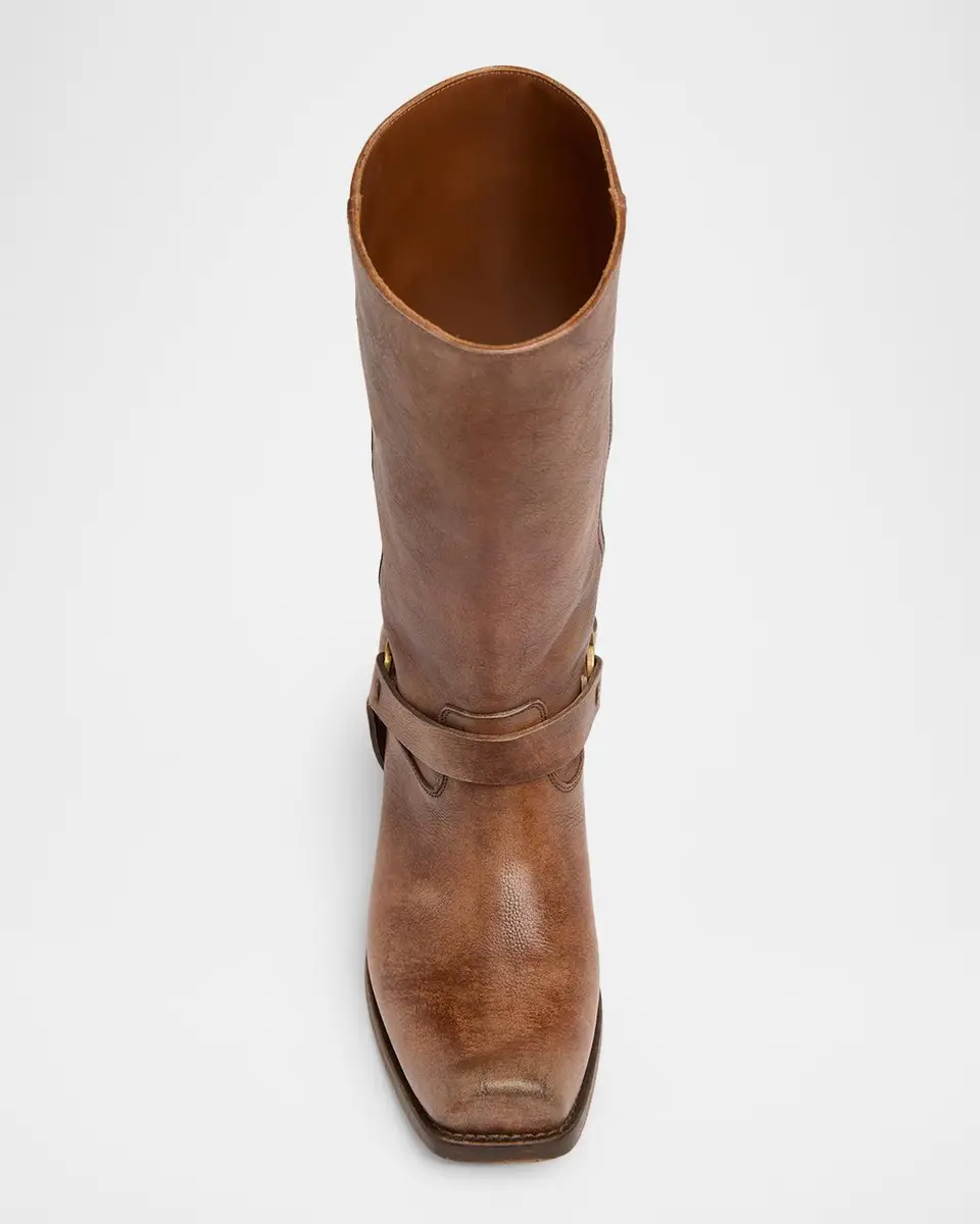 Golden Goose Biker Leather Mid-Calf Boots | Thumbnail 6
