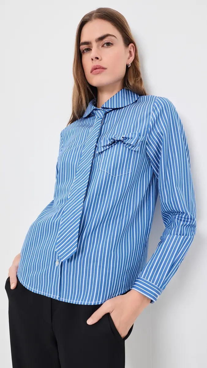 Sandy Liang Gemma Button Down Shirt | Thumbnail 2 Sandy Liang Gemma Button Down Shirt | Thumbnail 2