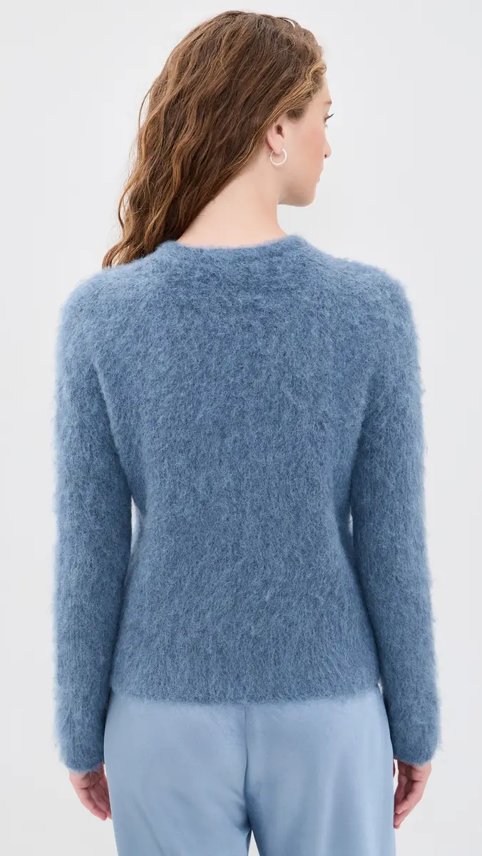 Vince Brushed Alpaca Crew Neck Pullover | Thumbnail 3